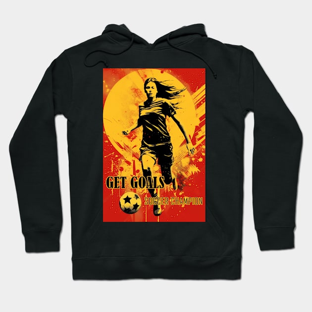 FIFA Women World Cup Poster Hoodie by GreenMary Design